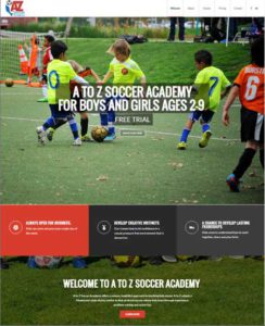 A to Z Soccer Academy- Webonedesign.com