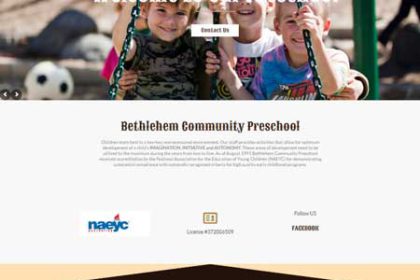 Bethlehem Community Preschool- webonedesign.com