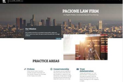 Pacione Law Firm- Web One Design